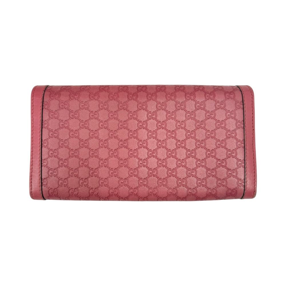 Gucci Microguccissima Embossed Leather Continental Wallet Pink Women's OS - Picture 3 of 11